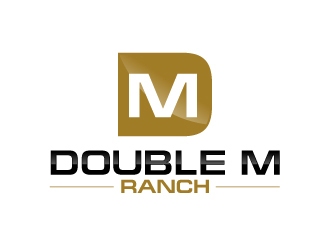 Double M Ranch logo design by uttam