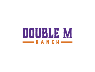 Double M Ranch logo design by RIANW