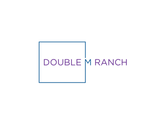 Double M Ranch logo design by muda_belia