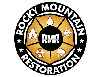 Rocky Mountain Restoration logo design by uttam