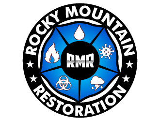 Rocky Mountain Restoration logo design by uttam