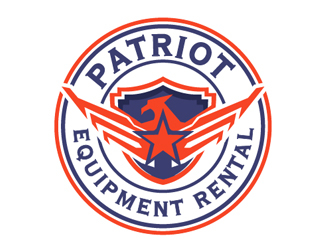 Patriot Equipment Rental logo design by Roma