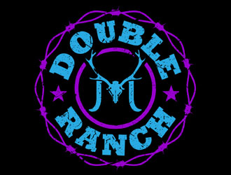 Double M Ranch logo design by DreamLogoDesign