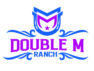 Double M Ranch logo design by DreamLogoDesign