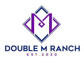 Double M Ranch logo design by DreamLogoDesign