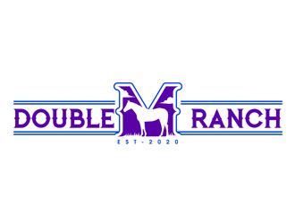 Double M Ranch logo design by DreamLogoDesign