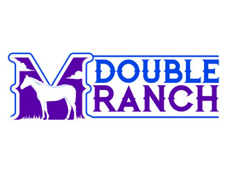 Double M Ranch logo design by DreamLogoDesign