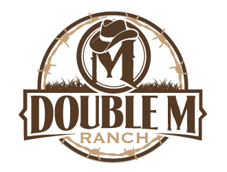 Double M Ranch logo design by AamirKhan