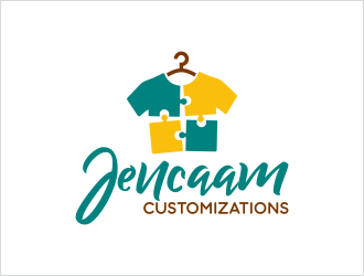 Jencaam logo design by Shabbir