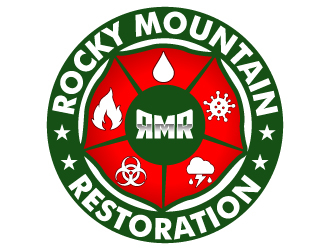 Rocky Mountain Restoration logo design by uttam