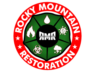 Rocky Mountain Restoration logo design by uttam