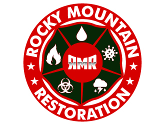 Rocky Mountain Restoration logo design by uttam