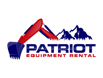 Patriot Equipment Rental logo design by Kirito