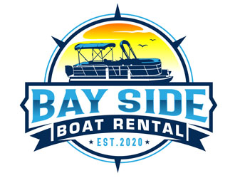 Bay Side Boat Rental  logo design by DreamLogoDesign