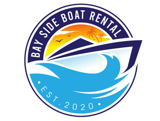 Bay Side Boat Rental  logo design by DreamLogoDesign