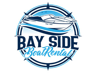 Bay Side Boat Rental  logo design by DreamLogoDesign