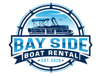 Bay Side Boat Rental  logo design by DreamLogoDesign