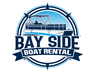 Bay Side Boat Rental  logo design by DreamLogoDesign