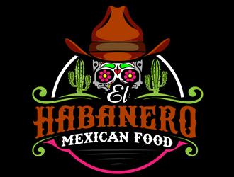 El Habanero Mexican Food  logo design by DreamLogoDesign