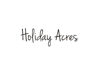 Holiday Acres logo design by bombers