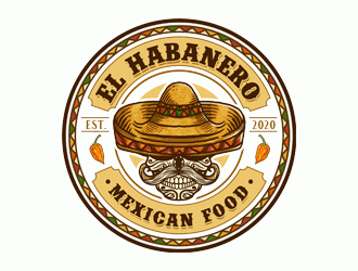 El Habanero Mexican Food  logo design by DonyDesign