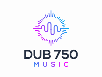 DUB 750 Music logo design by veter