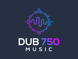 DUB 750 Music logo design by veter