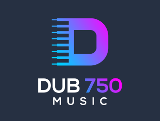 DUB 750 Music logo design by veter