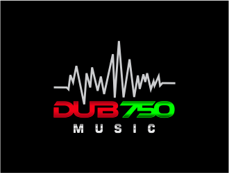 DUB 750 Music logo design by up2date