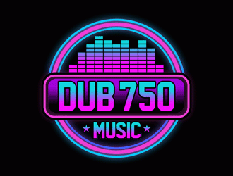 DUB 750 Music logo design by DonyDesign