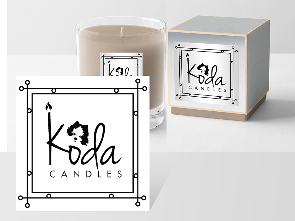 Koda Candles logo design by 3Dlogos