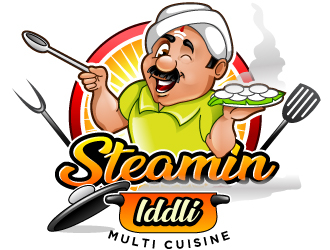 Steamin  Iddli logo design by design_brush