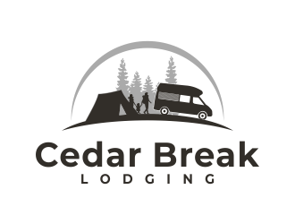 Cedar Break Lodging logo design by Galfine