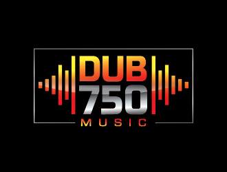 DUB 750 Music logo design by keptgoing