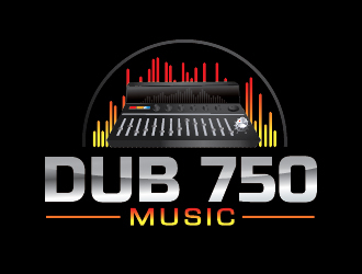 DUB 750 Music logo design by keptgoing