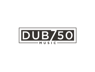 DUB 750 Music logo design by Artomoro