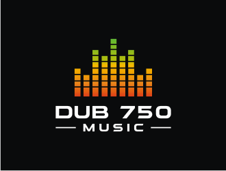 DUB 750 Music logo design by mbamboex