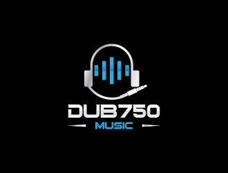 DUB 750 Music logo design by twenty4