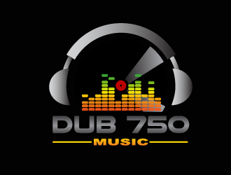 DUB 750 Music logo design by naldart