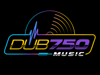 DUB 750 Music logo design by Coolwanz