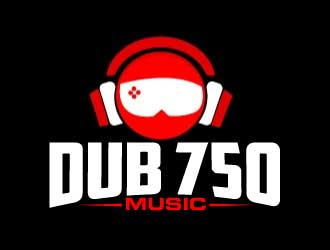 DUB 750 Music logo design by AamirKhan