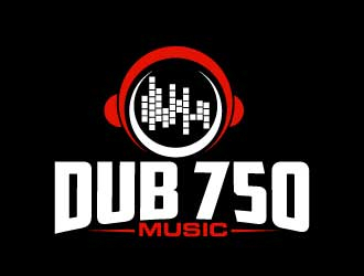 DUB 750 Music logo design by AamirKhan