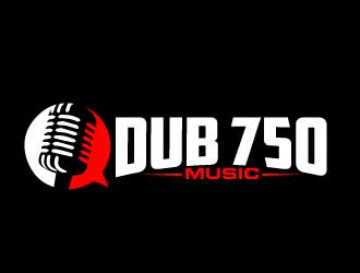 DUB 750 Music logo design by AamirKhan