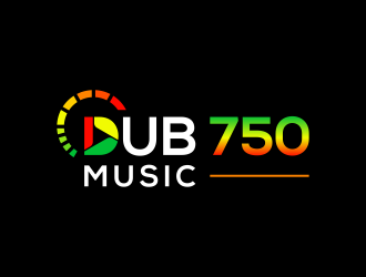 DUB 750 Music logo design by diki