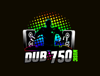 DUB 750 Music logo design by bougalla005