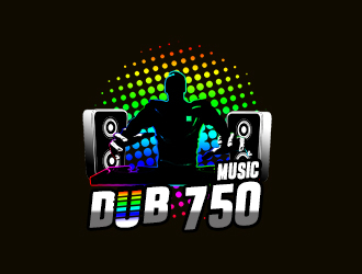 DUB 750 Music logo design by bougalla005