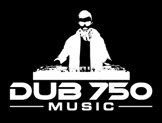 DUB 750 Music logo design by AamirKhan