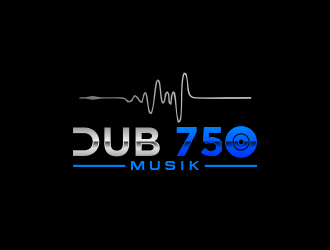 DUB 750 Music logo design by HENDY