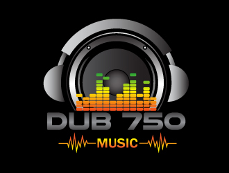 DUB 750 Music logo design by naldart