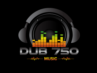 DUB 750 Music logo design by naldart